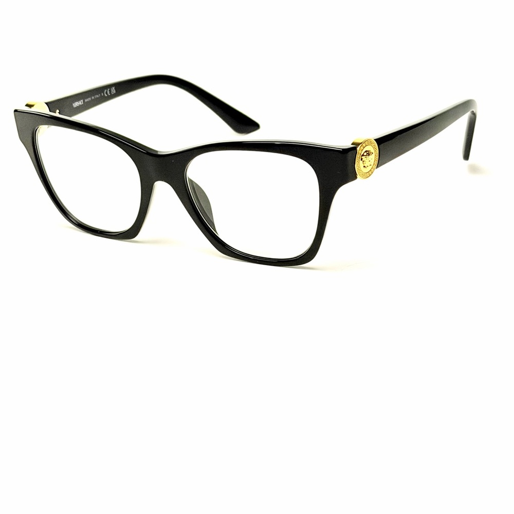 Versace Mod. 3341-U GB1 Black  Authentic New Eyeglasses